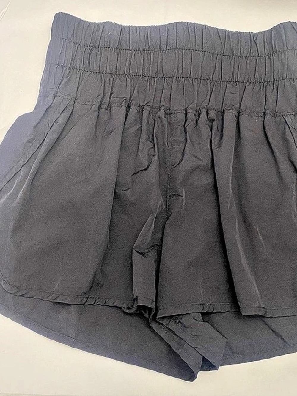 Free People Movement Size Medium The Way Home Shorts Black High Waist Lined